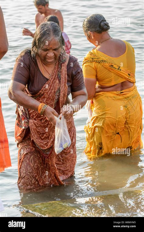 indian aunty bath|1,106 River Bathing Indian Women Stock Photos and High